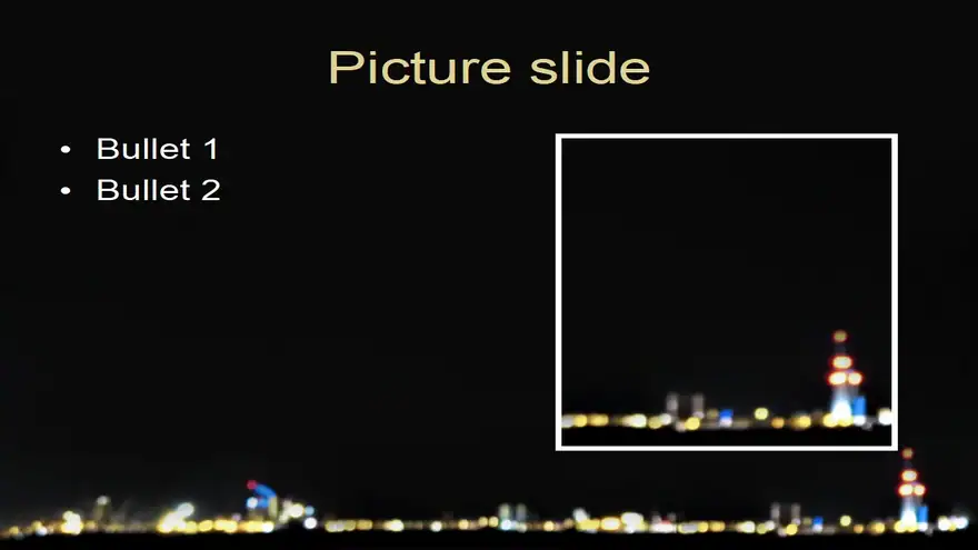 City Night Lights Template