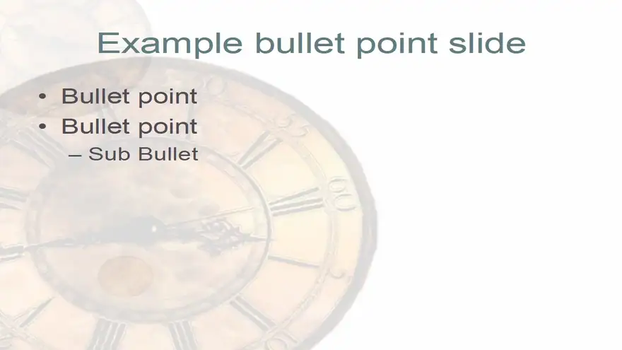 Clock Face PowerPoint Template