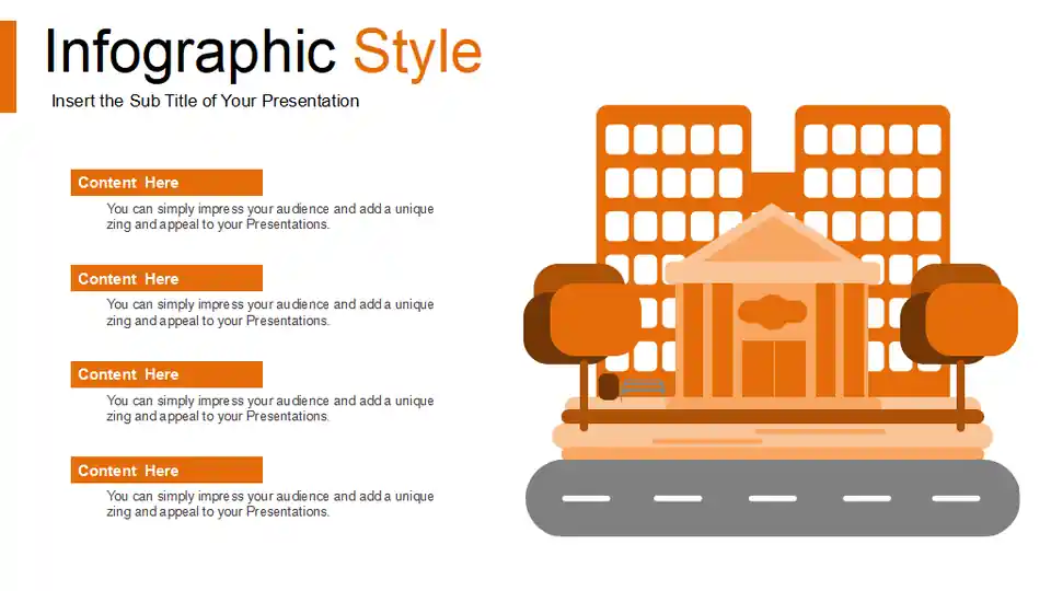 Closed Red Door PowerPoint Templates