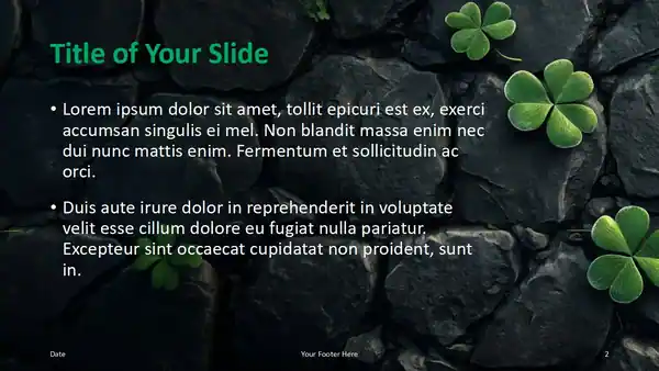 Clover Stone Template