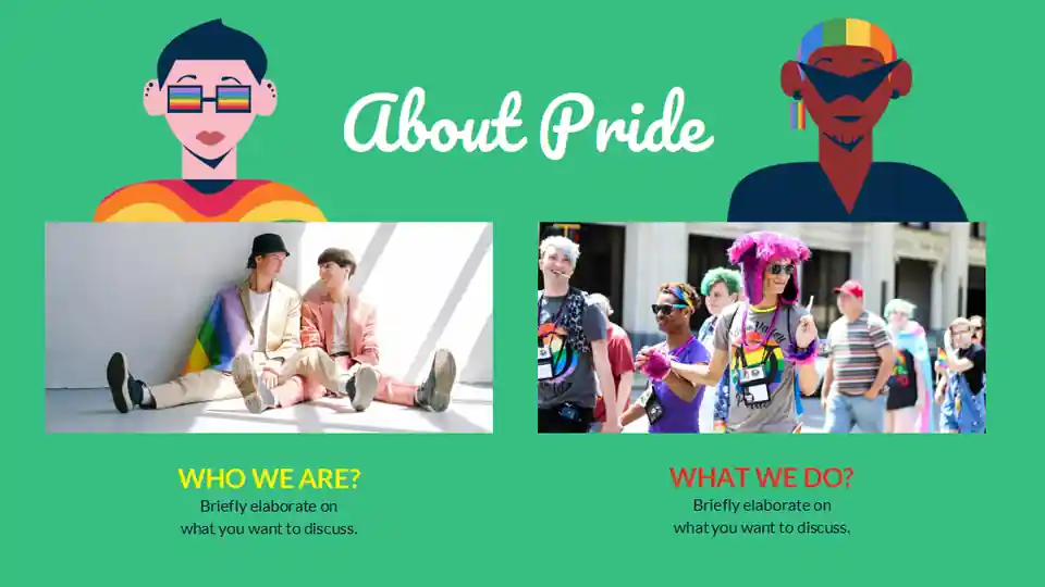 Colorful Love Is Love Pride Slides