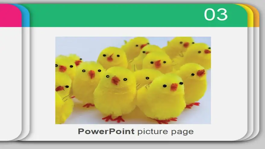 Coloured slides template background
