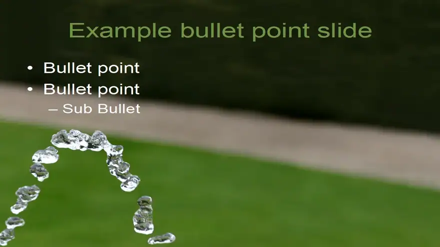 Cool Water PowerPoint Template
