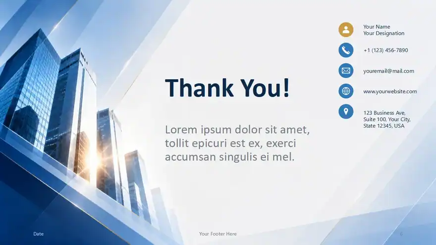 Corporate Glass Skyline Template