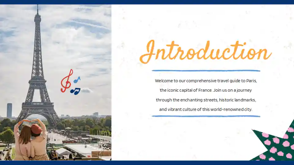 Cute Collage Paris Travel Guide Slides