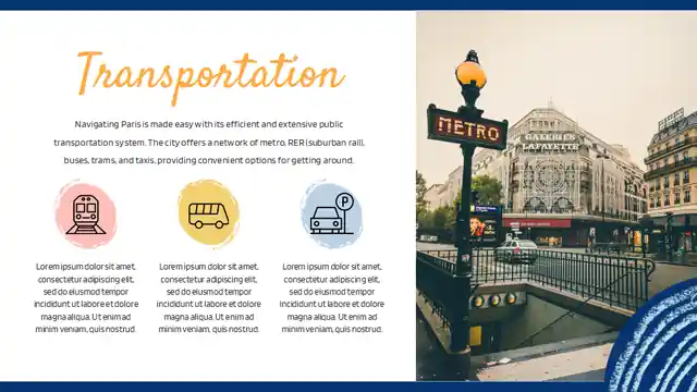 Cute Collage Paris Travel Guide Slides