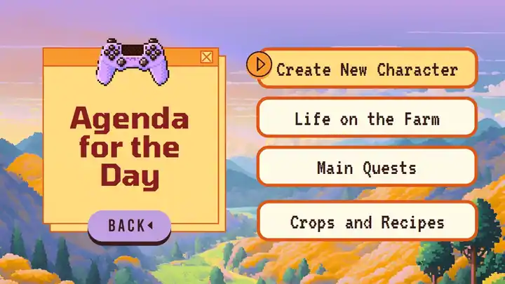 Cute Farm Harvest Game Slides