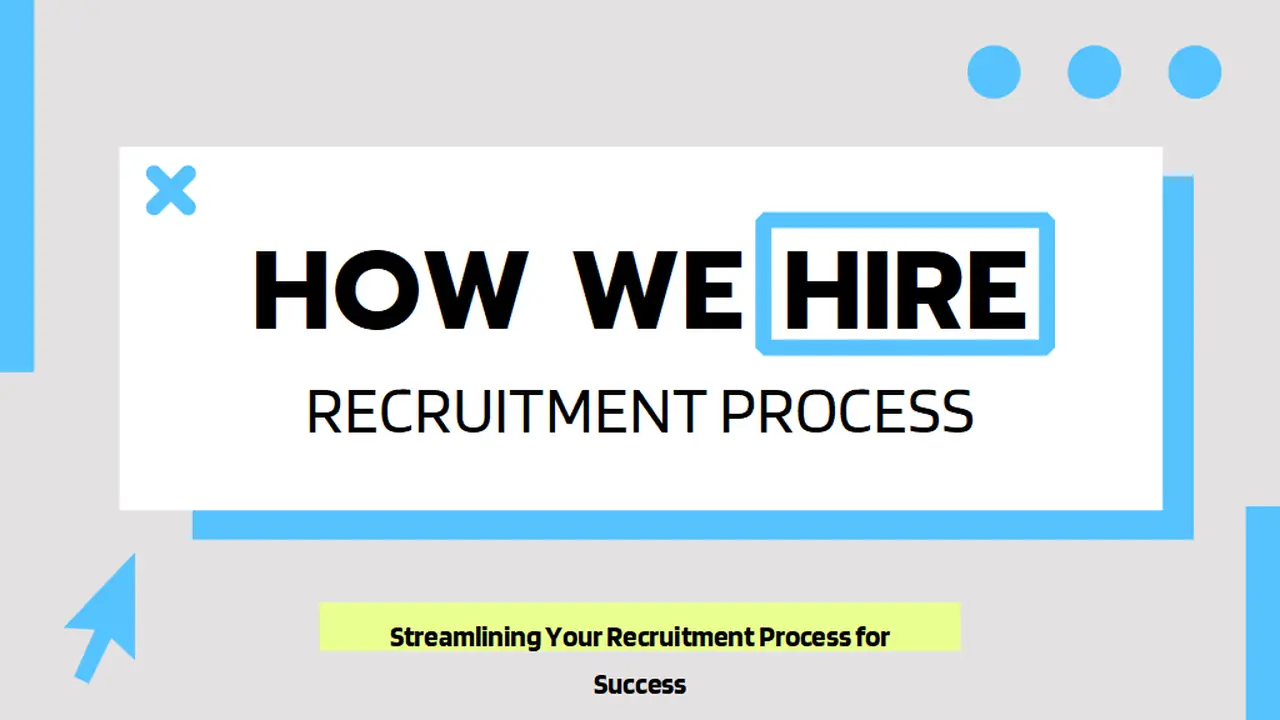 Cute Minimal How we Hire Recruitment Process Slides