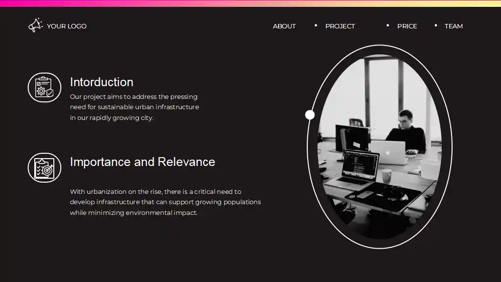 Dark Modern Engineering Project Proposal Slides