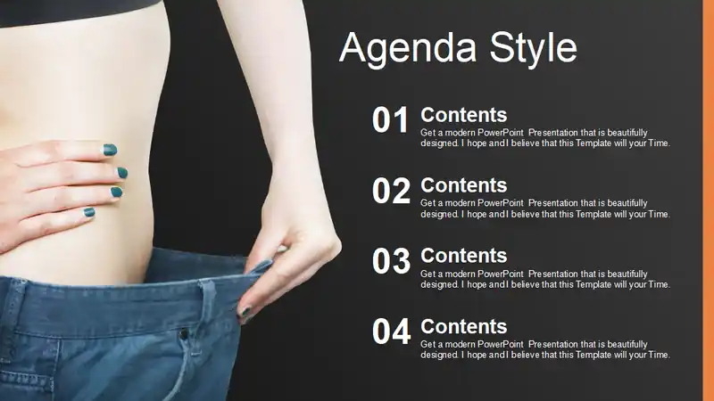 Diet Fitness Sports Concept PowerPoint Templates