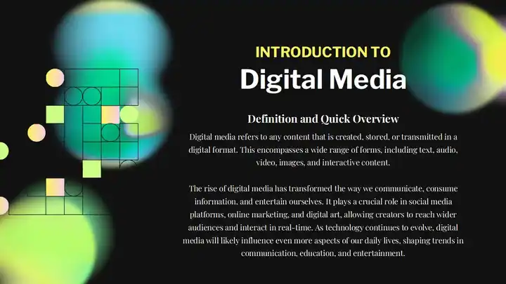 Digital Media Slides