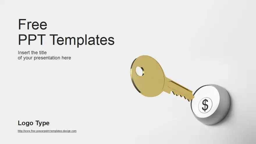 Dollar Key Concept PowerPoint Templates