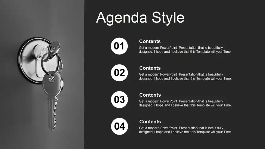 Dollar Key Concept PowerPoint Templates