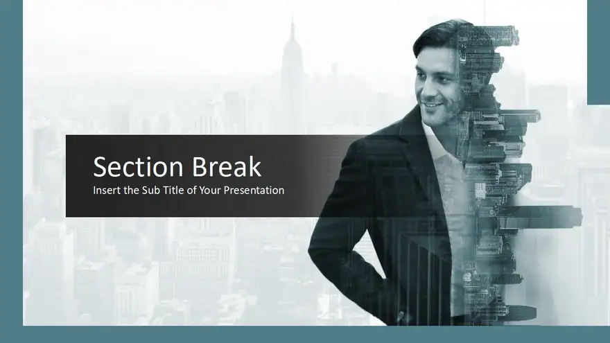 Double Exposure Business PowerPoint Templates