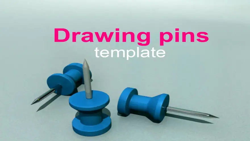 Drawing Pins PowerPoint Template