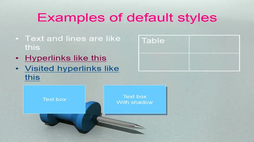 Drawing Pins PowerPoint Template