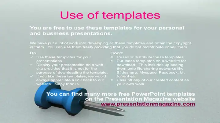 Drawing Pins PowerPoint Template