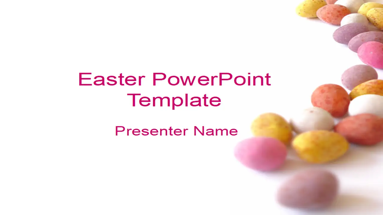 Easter Pastel Eggs PowerPoint Template