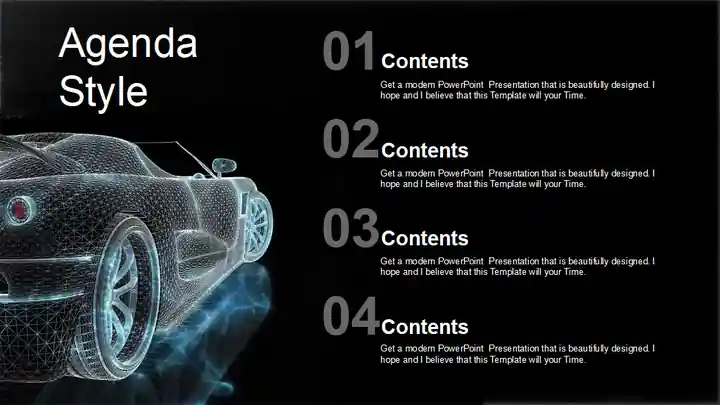 Eco Friendly Electric Car PowerPoint Templates