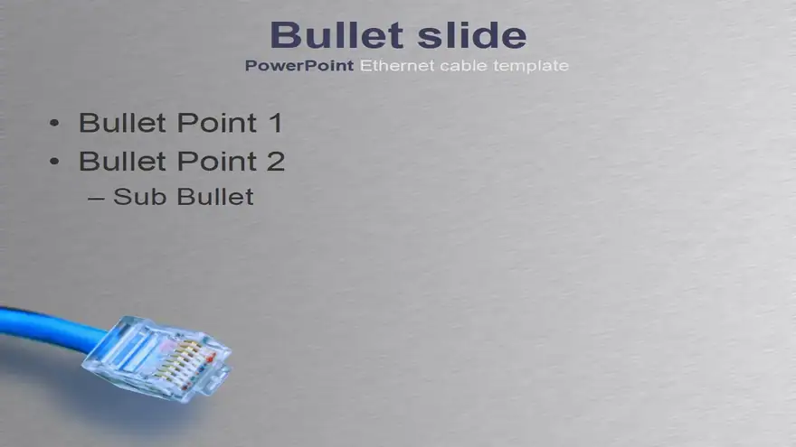 Ethernet cable template