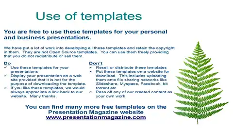 Fern Nature Template