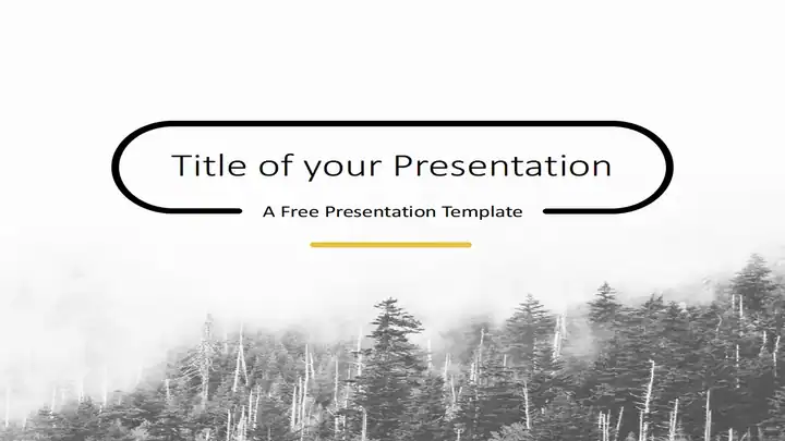 Foggy Forest Template for PowerPoint and Google Slides