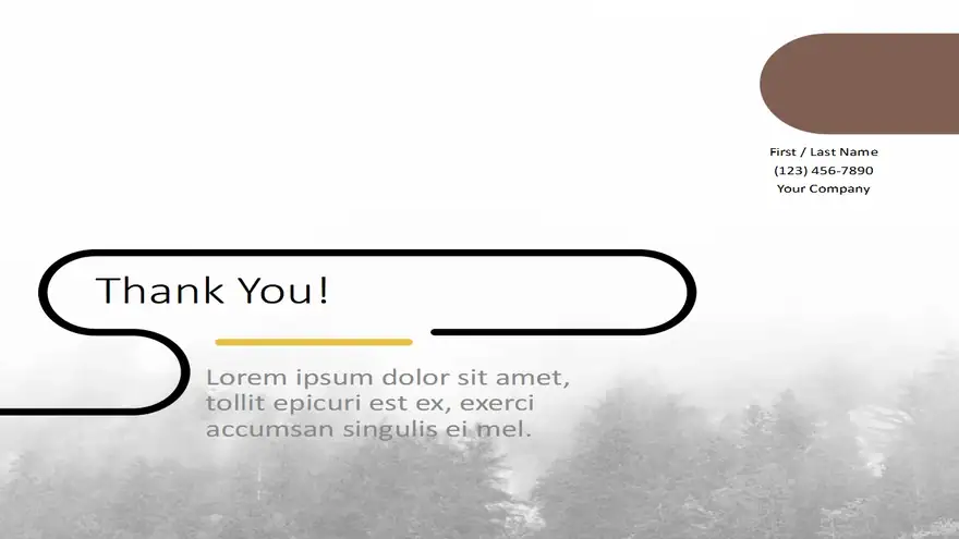 Foggy Forest Template for PowerPoint and Google Slides