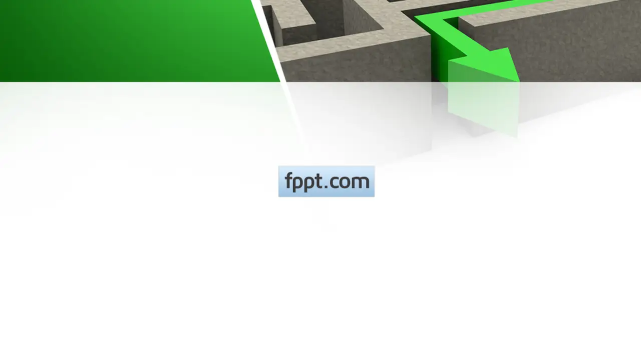 Free 3D Maze PowerPoint Template