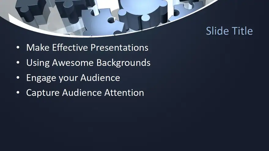 Free 3D Puzzle PowerPoint Template