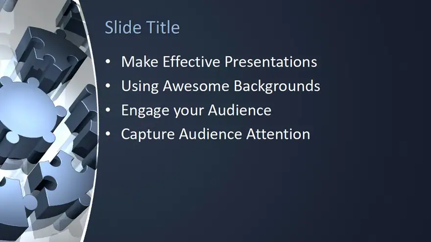 Free 3D Puzzle PowerPoint Template