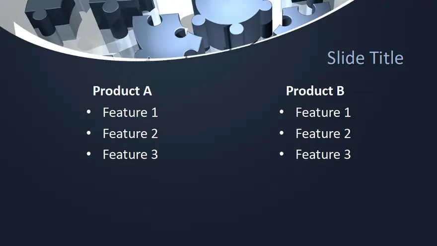 Free 3D Puzzle PowerPoint Template