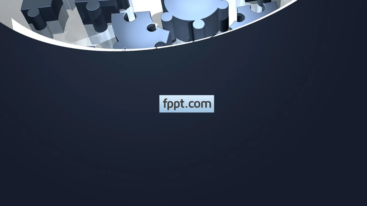 Free 3D Puzzle PowerPoint Template