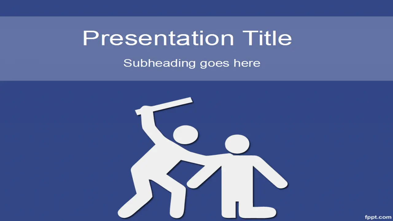 Free Anti Violence PowerPoint Template