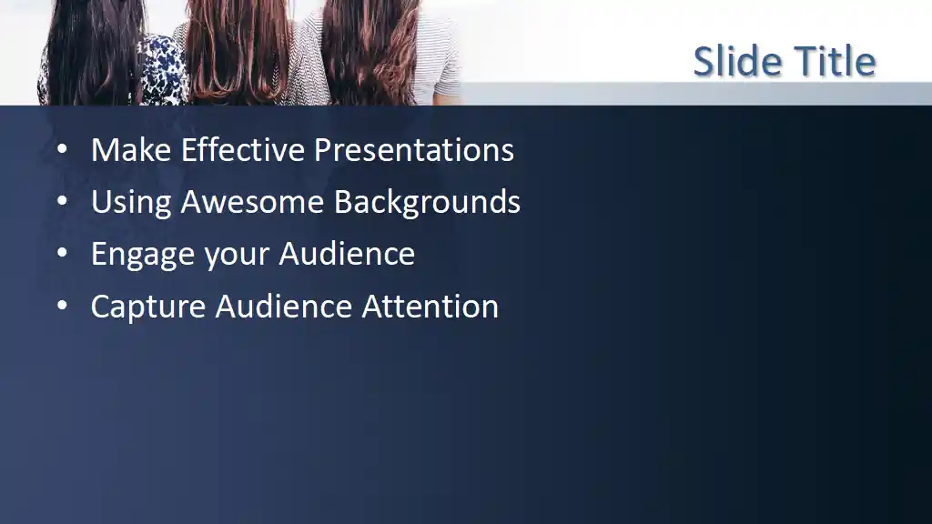 Free Back of Women PowerPoint Template