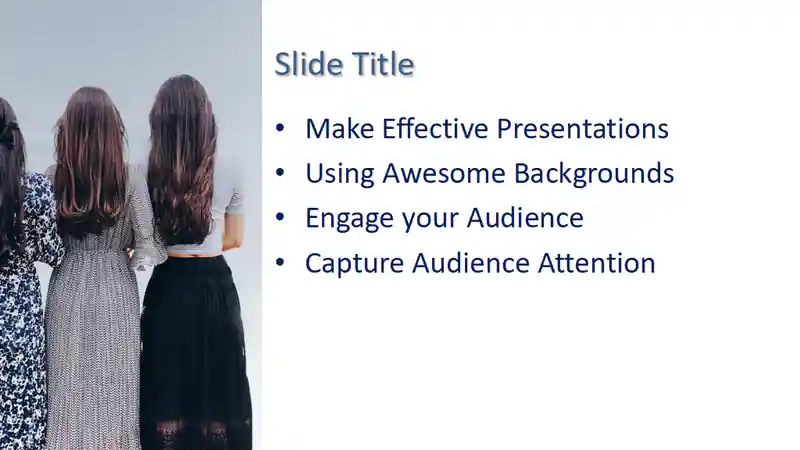 Free Back of Women PowerPoint Template