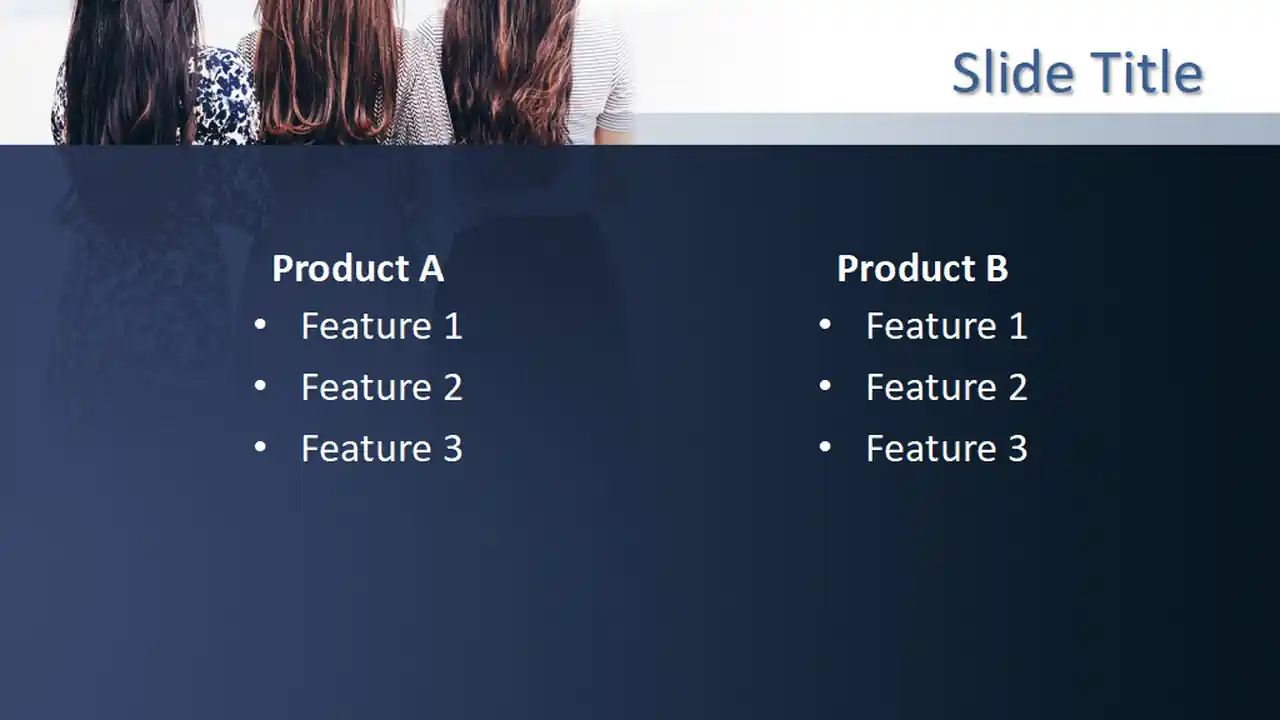 Free Back of Women PowerPoint Template