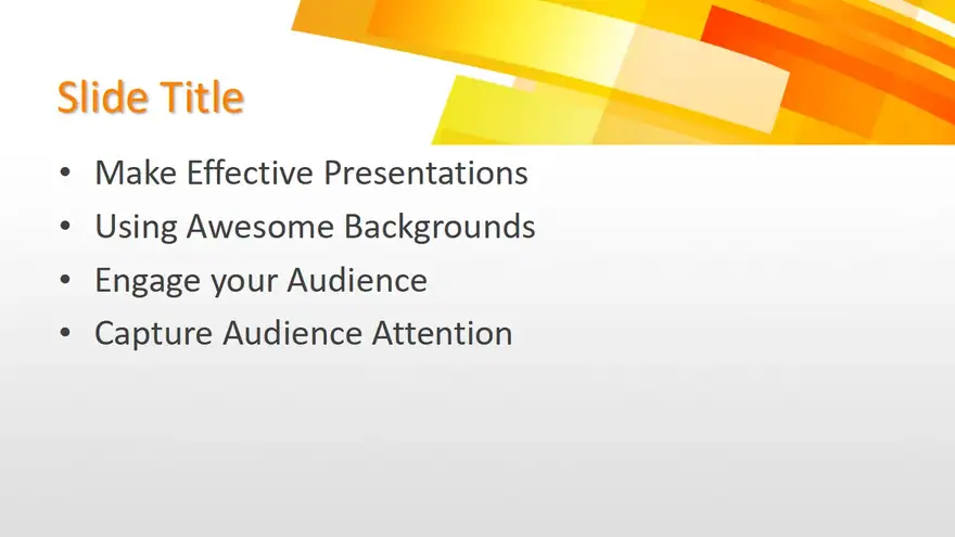 Free Background Yellow PowerPoint Template
