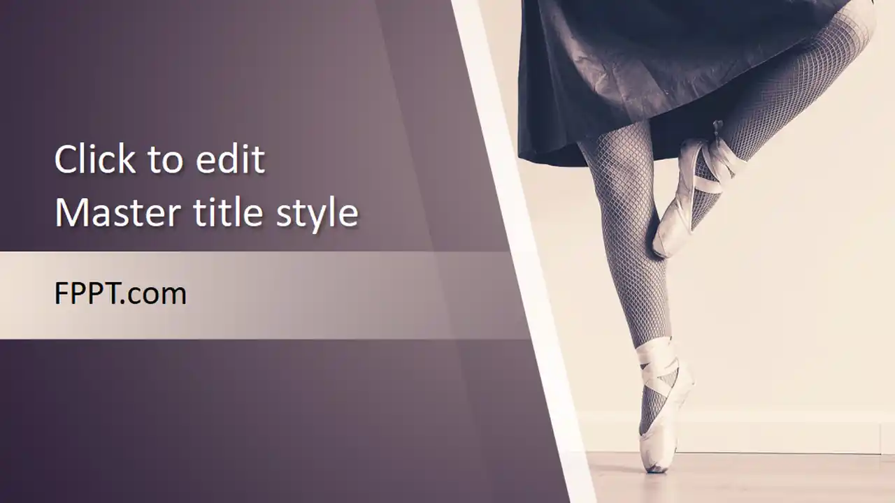 Free Ballerina PowerPoint Template