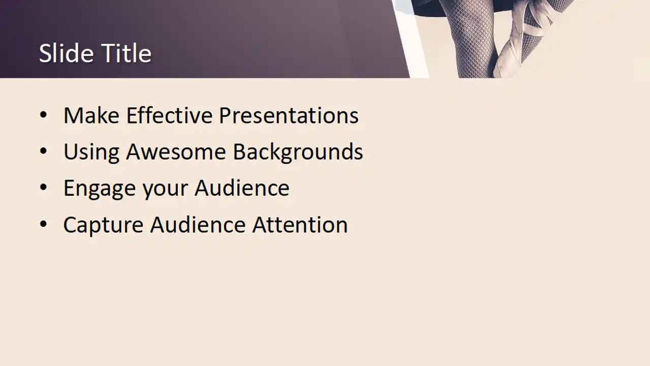 Free Ballerina PowerPoint Template