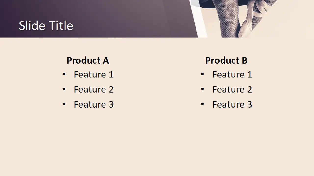 Free Ballerina PowerPoint Template