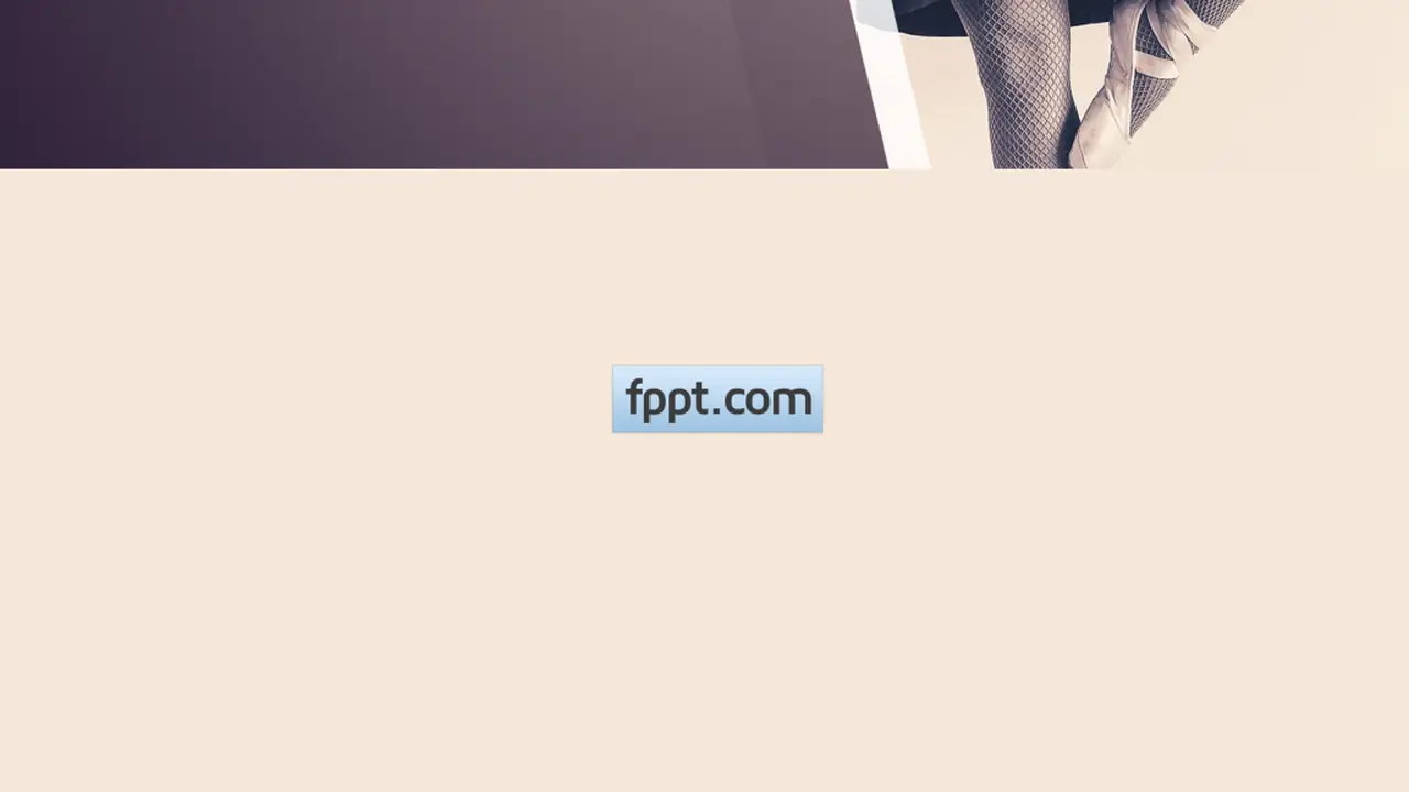 Free Ballerina PowerPoint Template