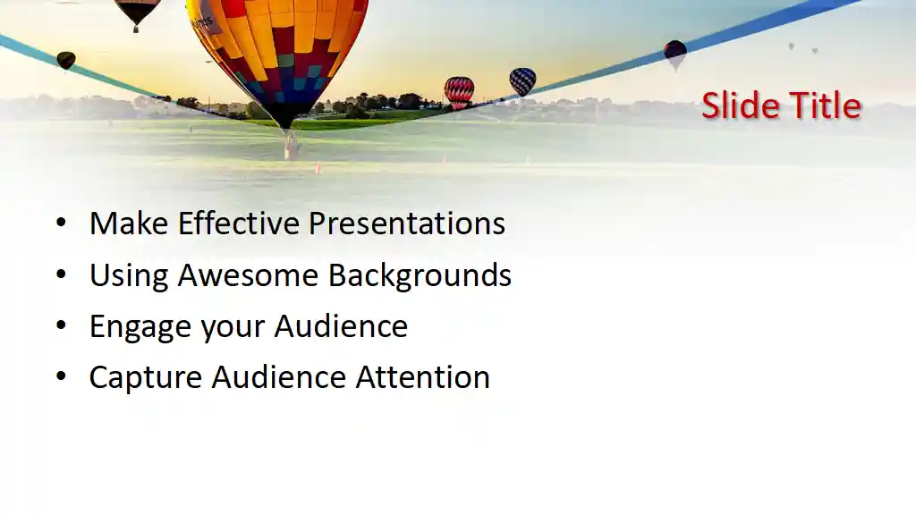 Free Balloons PowerPoint Template