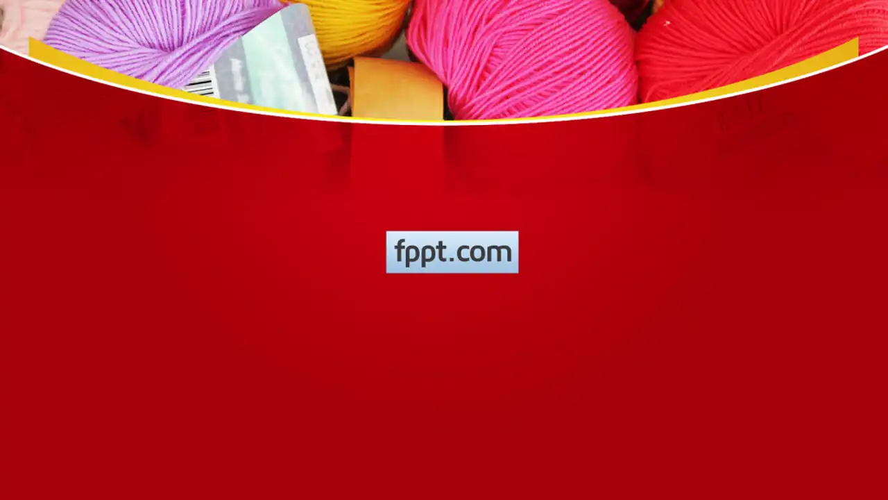 Free Balls of Wool PowerPoint Template