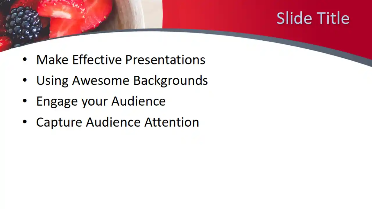 Free Berries PowerPoint Template