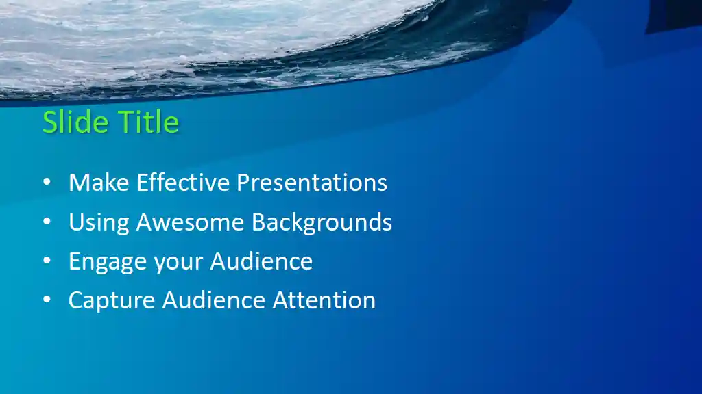 Free Big Wave PowerPoint Template