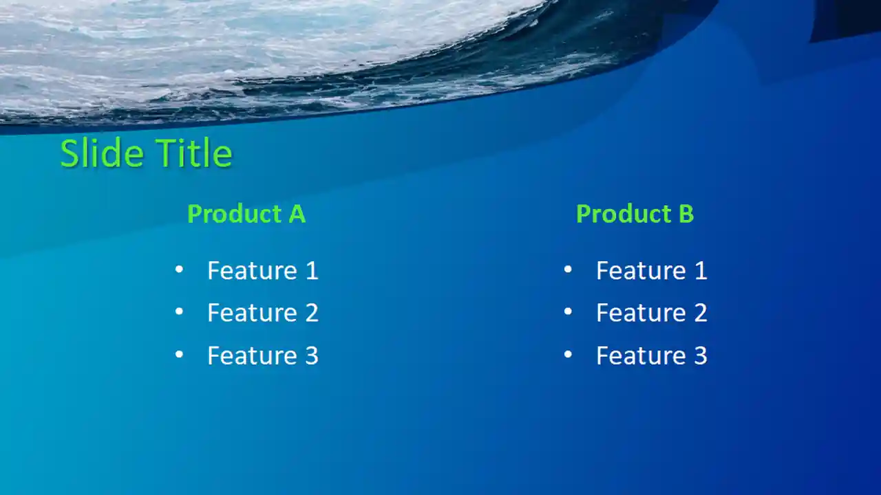 Free Big Wave PowerPoint Template