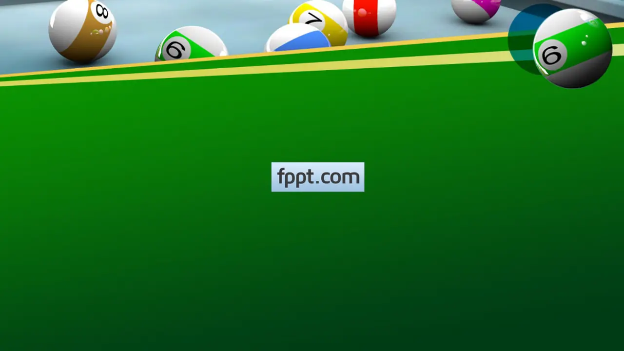 Free Billiard Balls PowerPoint Template