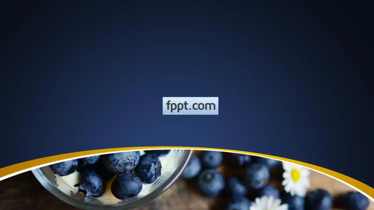 Free Blueberries PowerPoint Template