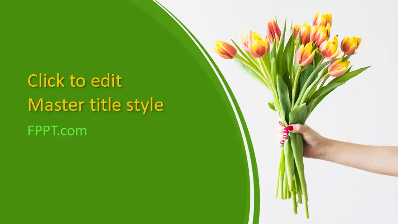 Free Bouquet PowerPoint Template