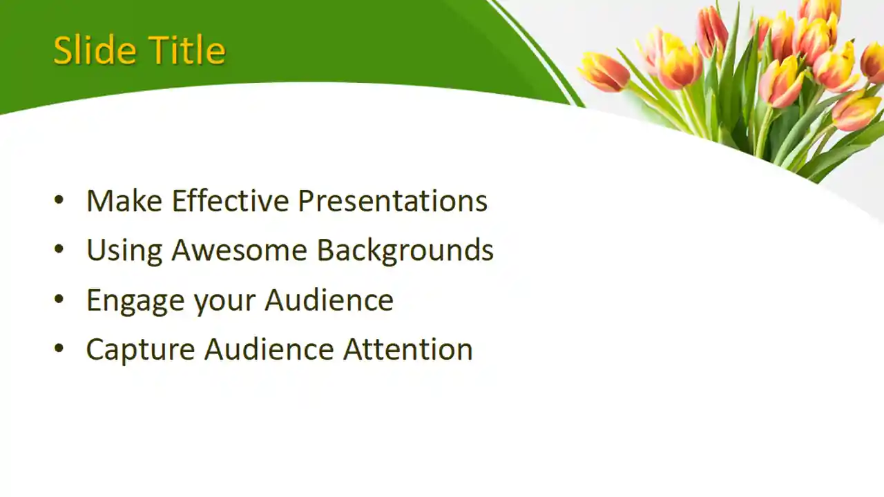 Free Bouquet PowerPoint Template
